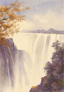 Frederick Lawson (1888-1968) - 1928 Watercolour, Victoria Falls