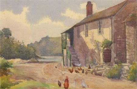 Amy K. Selby (fl.1892-1926) - Signed 1919 Watercolour, Cottage at Park