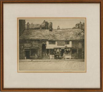 E.M. Wilson - Early 20th Century Etching, The Village High Street