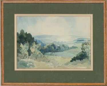 Patrick Nairne (1921-2013) - 1972 Watercolour, Sussex Downs