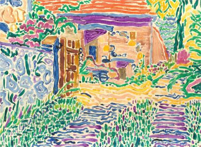 20th Century Oil - Colourful Abstraction