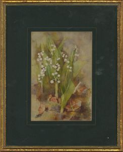20th Century Watercolour - Lily of the Valley