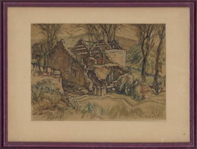 Edgar Owen Jennings (1899–1985) - Early 20th Century Watercolour, Dairy In Ruins