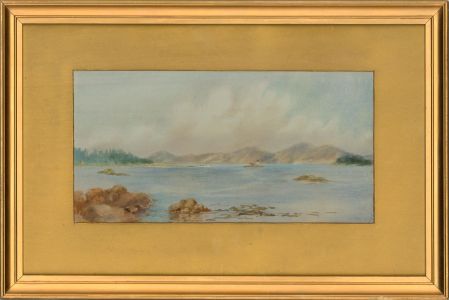 Mid 20th Century Watercolour - Coastal View