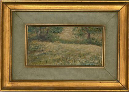 Attrib. Eduardo Matania (1847-1929) - Early 20th Century Oil, Woodland Meadow