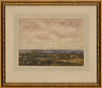 Attrib. David Muirhead ARA (1867-1930) - 1910 Watercolour, An Essex Landscape