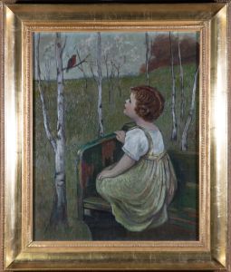 After Simon Glucklich (1863-1943) - Framed Mid 20th Century Oil, Spring Song