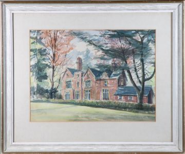 Mid 20th Century Watercolour - The Old Vicarage