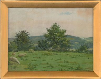 Attrib. Arthur Bell RWA (1897-1995) - Watercolour, Flock of Sheep