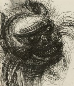 Mollie Paxton - 1956 Pen and Ink Drawing, Greed