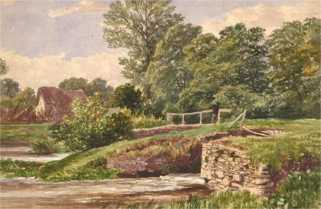 Early 20th Century Watercolour - Summer River Scene