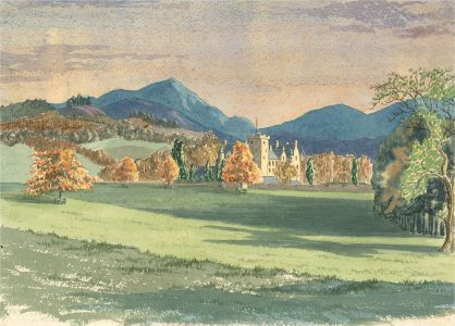 Early 20th Century Watercolour - Scottish Landscape With Castle