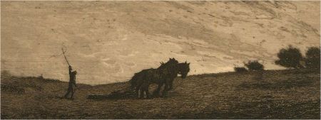 Joseph Kirkpatrick (1872-1936) - Signed Early 20th Century Etching, Hard at Work