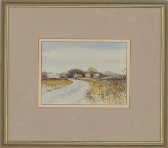 Bill Toop RI MCSD AOI (b.1945) - 1985 Watercolour, A Country Lane
