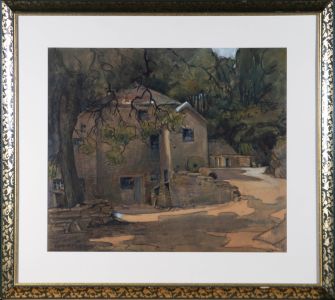 Dorothy L. Gregory (1893-1970) - American School Watercolour, The Farmhouse