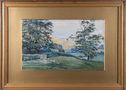 Early 20th Century Watercolour - Farm Scene, Newcastle-under-Lyme
