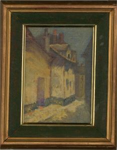 Mid 20th Century Oil - City Street Scene