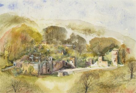 M. Swindlehurst - 2005 Watercolour, Gwrych Castle