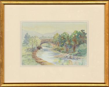 Iris O. Roberts - Contemporary Watercolour, Arch Bridge