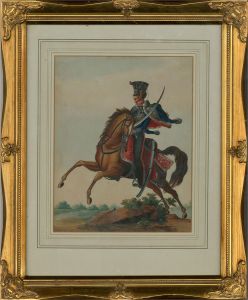 Early 19th Century Watercolour - Imperial Russian Army General