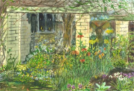 M. Swindlehurst - Contemporary Watercolour, Little Garden