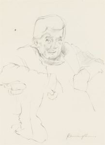 John Cherrington (1931-2015) - Three 1987 Graphite Drawings, Elderly Ladies