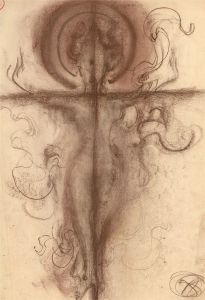 Mid 20th Century Pastel - Flames Of Power