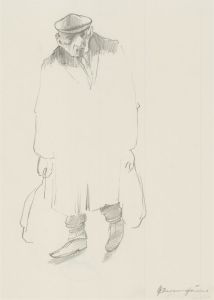 John Cherrington (1931-2015) - Three Graphite Drawings, Gentlemen in Flat Caps