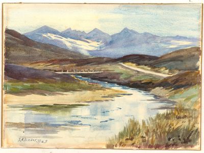 John Hathaway Fraser BWS (b.1905) - Mid 20th Century Watercolour, River Scene