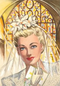 Violet Birch - Mid 20th Century Watercolour, The Bride