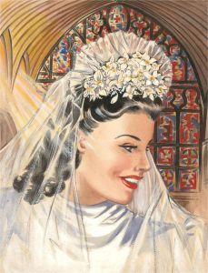 Violet Birch - Mid 20th Century Watercolour, The Bride II