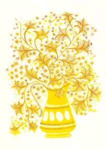 Gillian Whaite (1934-2012) - Contemporary Silkscreen, Still Life in Yellow