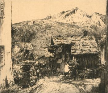 Paul Geissler (1881-1965) - Signed 1920 Etching, Country Road