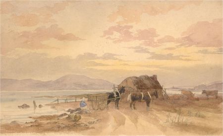 Late 19th Century Watercolour - At the Estuary