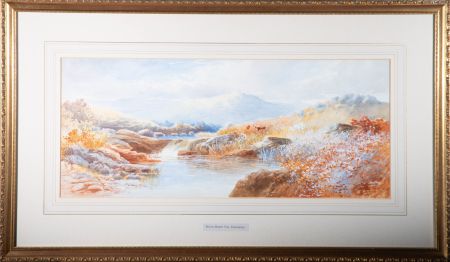 Framed 1899 Watercolour - South Brent Tor