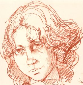 Peter Collins ARCA - Contemporary Coloured Pencil, Portrait of a Woman XI