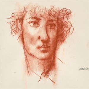 Peter Collins ARCA - Signed 1981 Pastel, Portrait of a Woman XVI