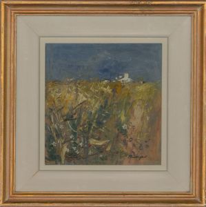 Douglas Phillips (1926-2012) - 1987 Oil, Wind Blown Fields