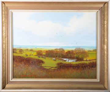 N. Bradley Winterton - Contemporary Oil, The Blackmore Vale Hut