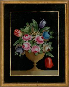 20th Century Acrylic - Flowers in an Urn