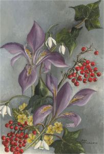 Jean McCulloch - Signed Mid 20th Century Oil, Floral Study