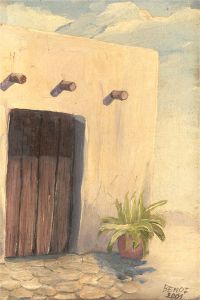Bendi - 2001 Oil, Sunlit Doorway