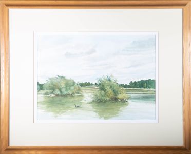 Terence Dalley - 1998 Watercolour, Pen Ponds, Richmond Park