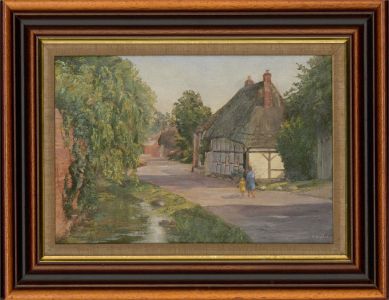 Dorothy Bryant - Contemporary Oil, Off To Church