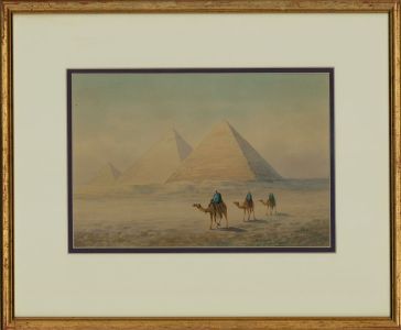 Attrib. Frank C. Holme - Early 20th Century Watercolour, Camel Train