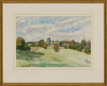 Dorothy Hepworth (1894-1978) - c.1950 Watercolour, Meadows