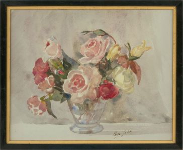 Rose Jebb - Early 20th Century Watercolour, Spray Roses