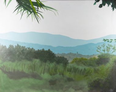 Large 20th Century Oil - The Blue Mountains