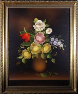 R. Rosini - Signed & Framed Mid 20th Century Oil, Dark Mantle