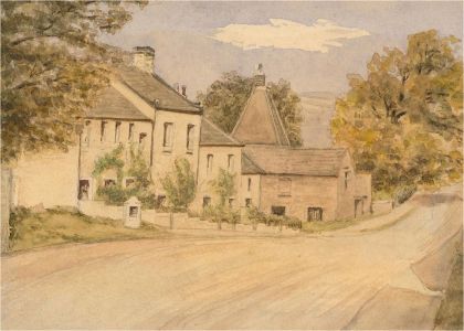 Early 20th Century Watercolour - Slyne Village